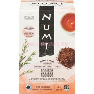 ROOIBOS有 加拿大NUMI 机路易波士红茶18包43g多口味多买优惠 包邮