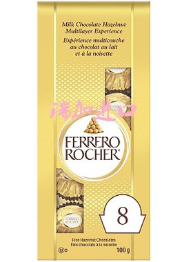 新品包邮加拿大Ferrero Rocher费列罗牛奶榛子巧克力球100克*2包