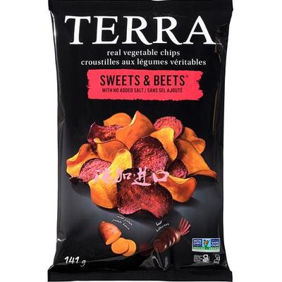 包邮加拿大Terra Sweets & beets红薯甜菜根脆片141g*3包多种口味