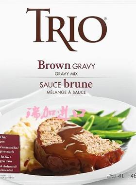 包邮加拿大Trio BROWN GRAVY MIX猪牛羊鸡鸭肉调味酱汁混合粉467g