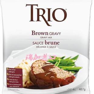 包邮加拿大Trio BROWN GRAVY MIX猪牛羊鸡鸭肉调味酱汁混合粉467g