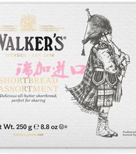 包邮加拿大Walkers Shortbread纯黄油曲奇酥饼干组合250克有多种