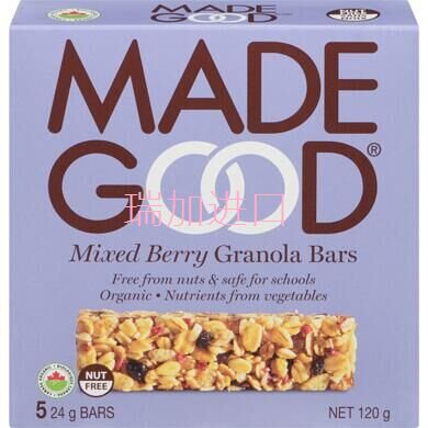 MADEGOOD燕麦谷物棒混合莓果