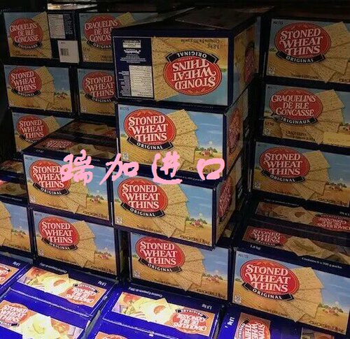 包邮！加拿大 Stoned Wheat Thins 香酥小麦苏打薄脆饼干1.8kg/箱