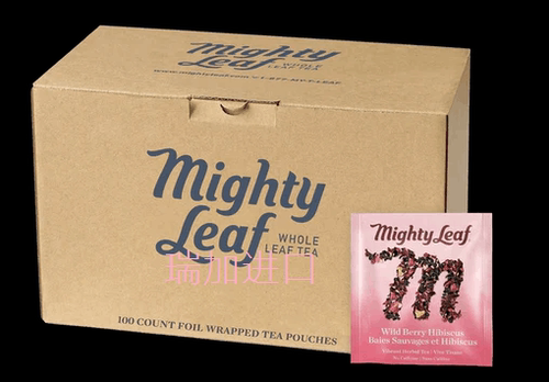 包邮加拿大Mighty leaf wild berry美泰野莓芙蓉花草茶无因100包