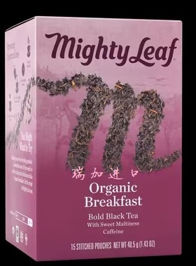 包邮加拿大Mighty美泰BREAKFAST有-机英式早餐阿萨姆混合红茶15包