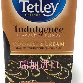 包邮加拿大TETLEY泰勒INDULGENCE奶油曲奇味红茶20包*2盒多种搭配