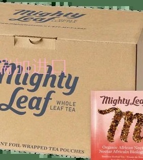 包邮加拿大Mighty leaf美泰非洲花蜜茶不含咖啡因100包/箱付定金