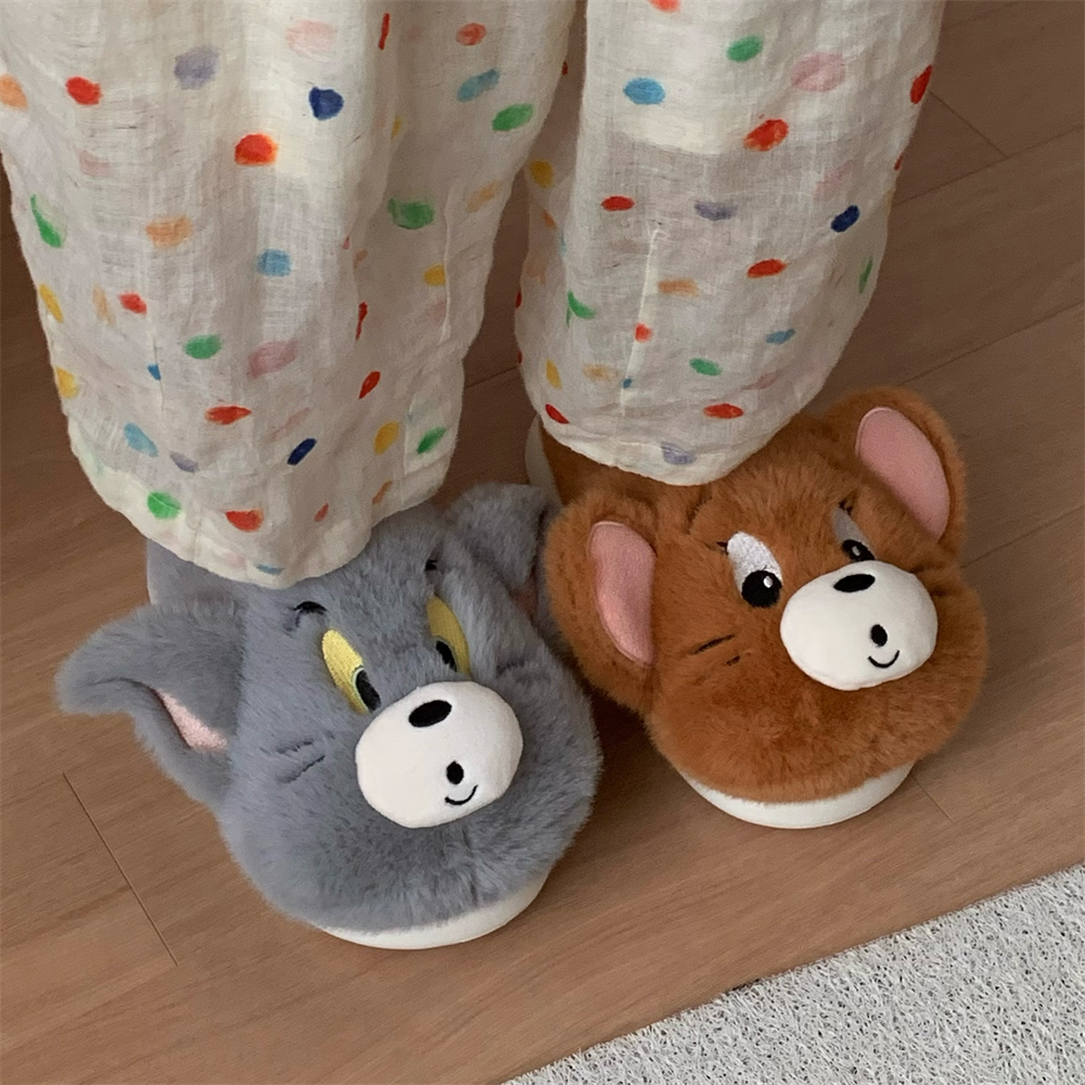 正版猫和老鼠棉拖鞋男女