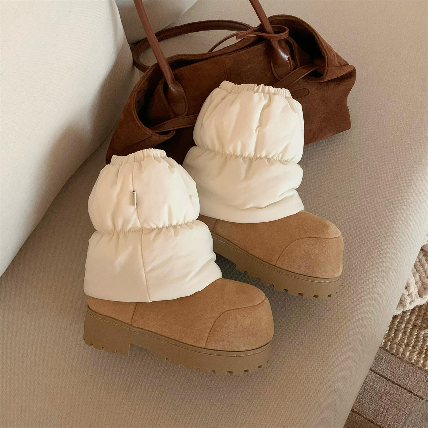 细细条时尚保暖腿套雪地靴女