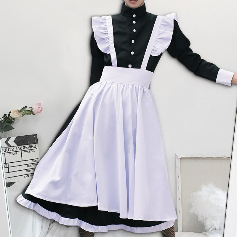 黑白男佣cos服英国风长款咖啡厅大佬男仆装cosplay服装男基佬套装