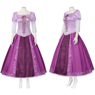 魔法cos奇缘服电影长发乐佩cos服万圣节公主cosplay服裙子套装女