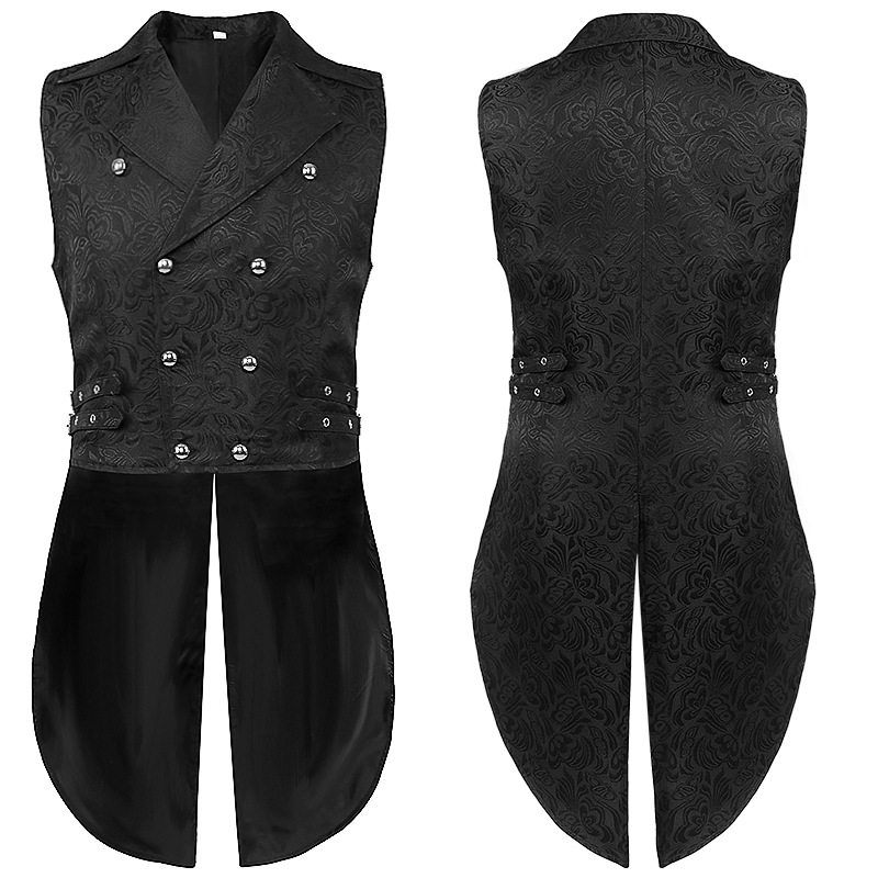中世纪复古燕尾服马甲cosply服装