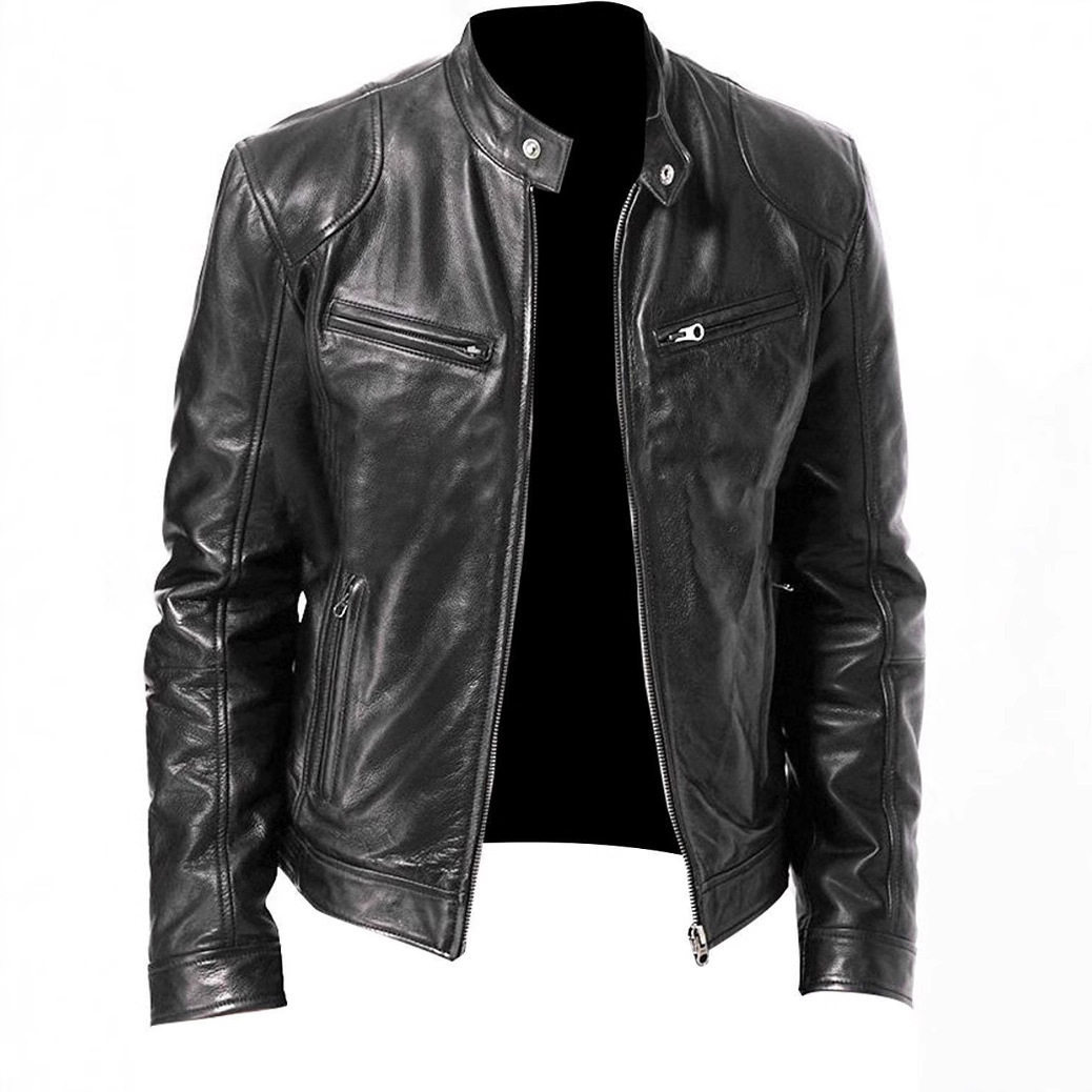 欧美复古皮衣中世纪朋克cos服男