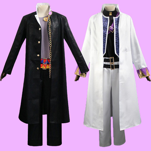 JO-JO的奇妙cos冒险服不灭钻石空条承太郎黑白色cosplay套装帽子