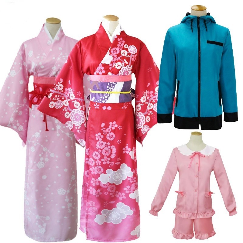 和泉纱雾cos服大红色动漫和服女
