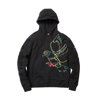 新衣城 STAPLE Electric Pigeon 刺绣线条鸽子帽衫男女连帽卫衣潮