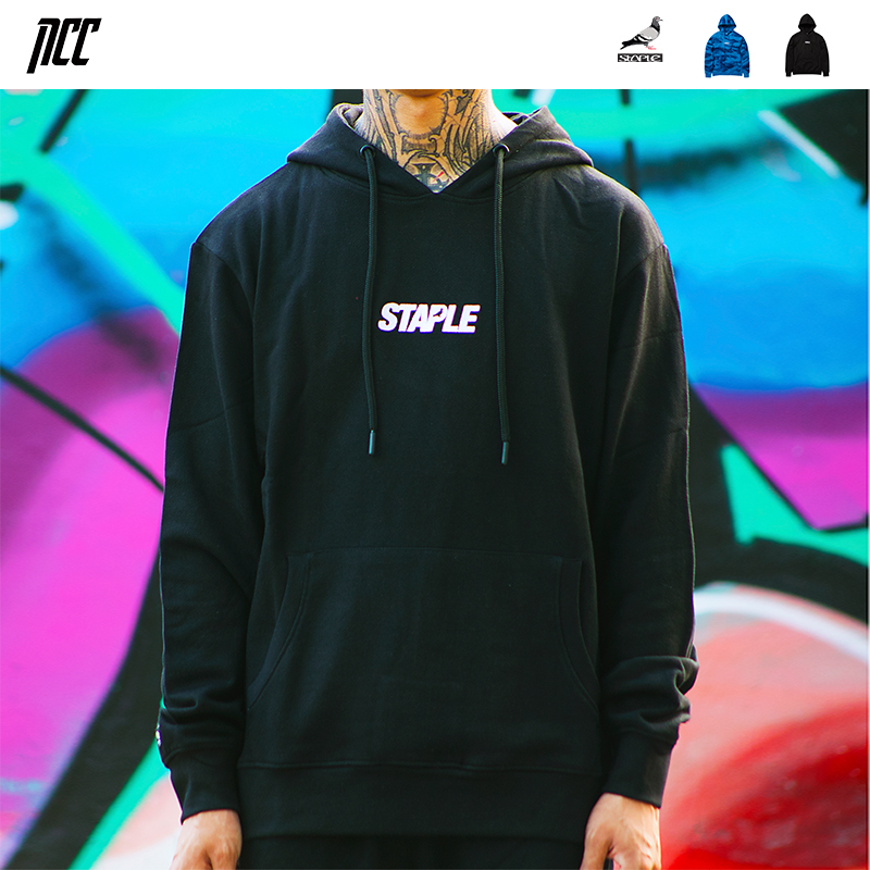新衣城 STAPLE EMBROIDERED LOGO HOOD 鸽子刺绣潮牌基础连帽卫衣