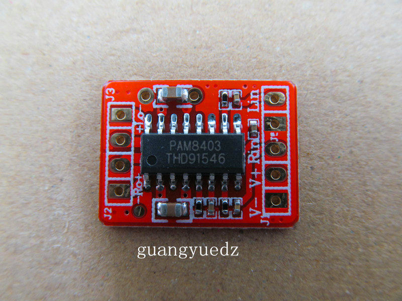 迷你数字PAM8403功放模块 DIY小音箱音响2.0 USB双声道2.5V-5.5V