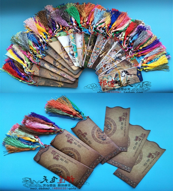 敦煌彩塑纸质书签敦煌壁画文创反弹琵琶飞天九色鹿书签超值收藏