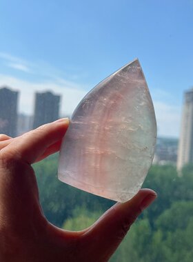 91七彩莹石糖果莹石火苗摆件87*57*29mm257g