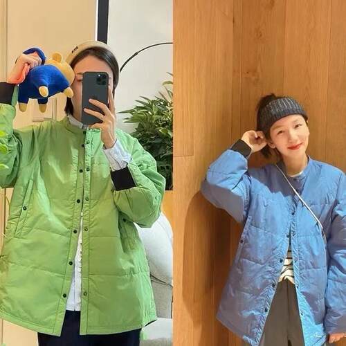 零度素新品 情侣双面保暖棉服外套 户外轻量化防泼水都市运动棉衣