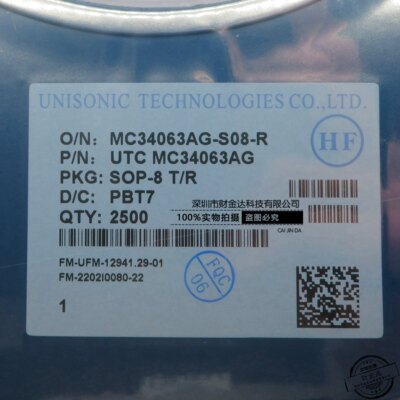 全新原装MC34063AG-S08-R 贴片SOP-8 DC-DC电源芯片
