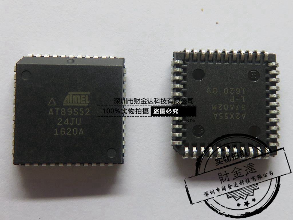 PLCC-44贴片 AT89S52-24JU AT89S52-24JI 微控制器MCU 进口原装