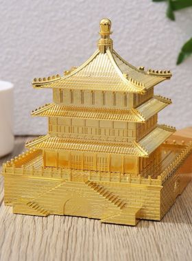 西安文创纪念品钟楼合金摆件