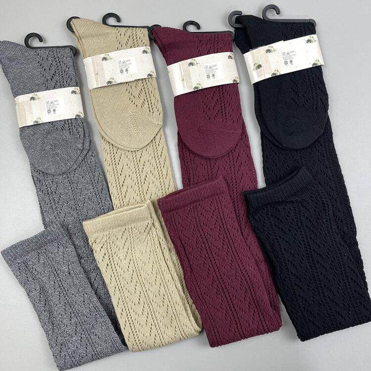 2025新品日系春夏薄款网眼镂空小众棉混长筒女士过膝袜子网红潮袜,女士内衣/男士内衣/家居服,长筒袜,淘宝优惠券,粉丝福利购,淘宝优惠卷