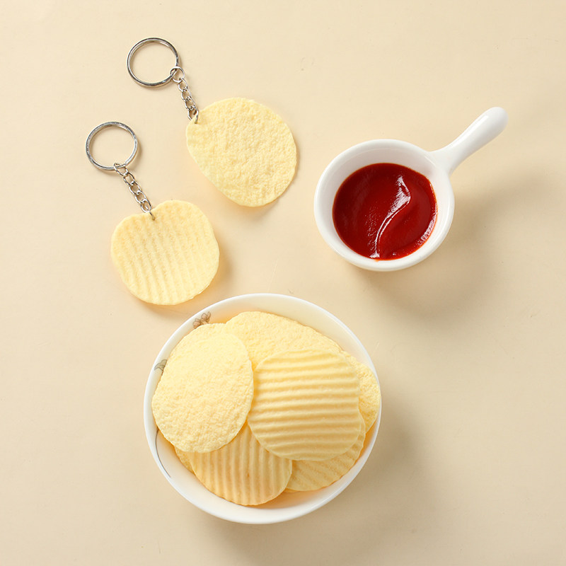 PVC仿真薯片模型创意土豆片膨化小零食背包挂件趣味整蛊娱乐道具,节庆用品/礼品,钥匙扣,淘宝优惠券,粉丝福利购,淘宝优惠卷