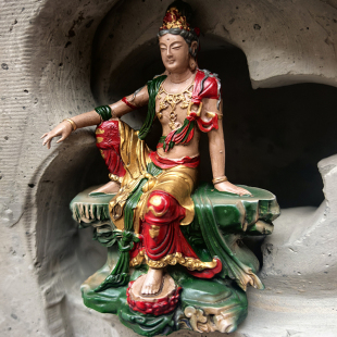 水月观音冰箱贴立体摆件流失海外文物美国纳尔逊艺术博物馆藏文创