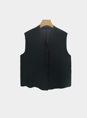 02092款2025夏季新款美丽青春时尚V领无袖百搭女马甲