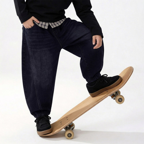 2026新款男童弯刀牛仔裤百搭