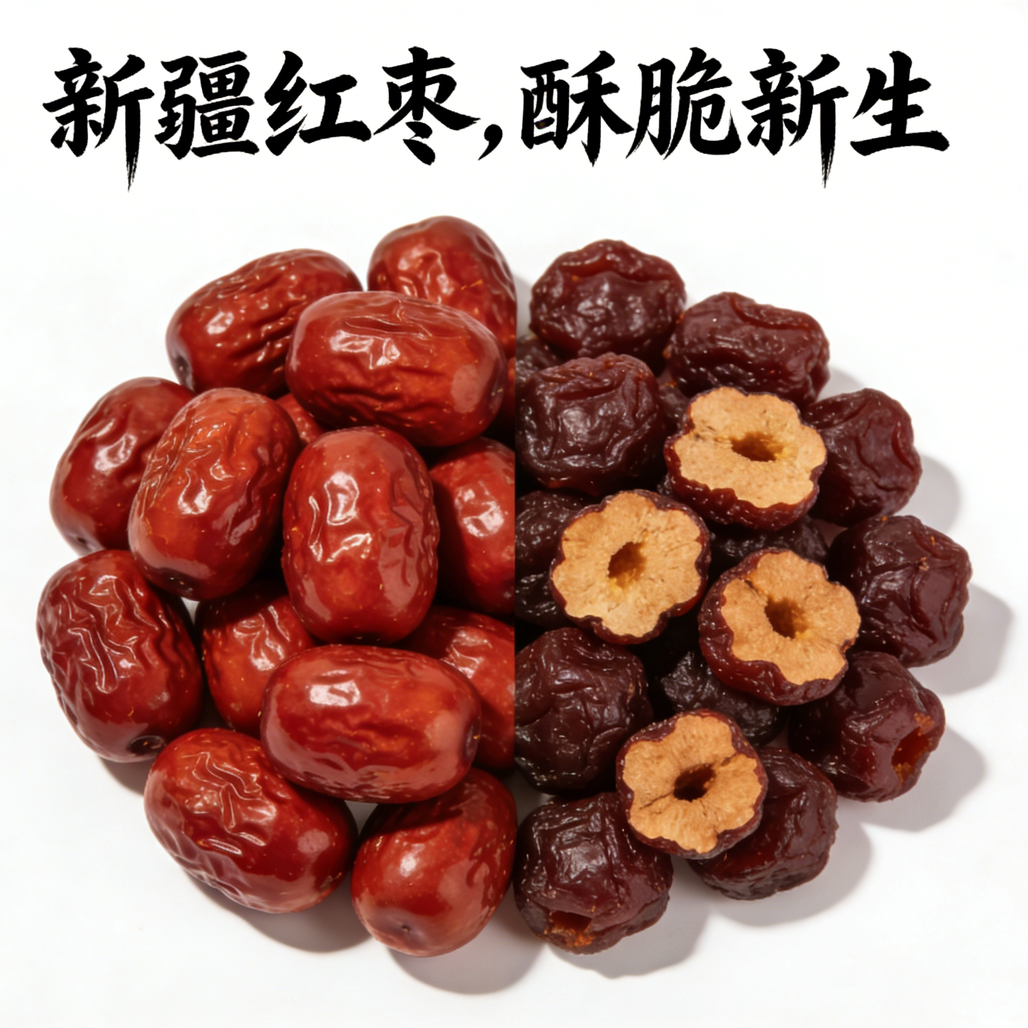 新疆特产香酥脆枣无核红枣网红休闲零食小吃年货真空袋装全国包邮