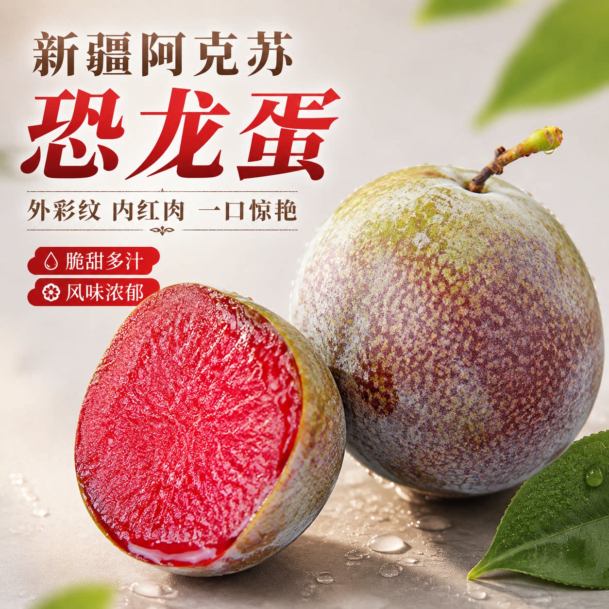 新疆味帝味馨味王风味皇后恐龙蛋红心杏李子阿克苏当季水果红布林