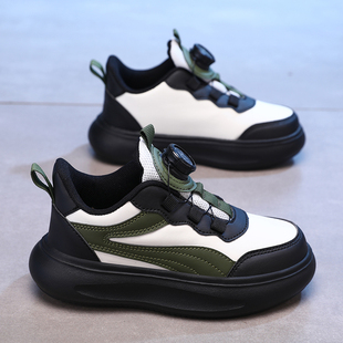 ABC IM儿童鞋子男童运动鞋皮面防水春秋新款冬季女孩跑步鞋休闲鞋