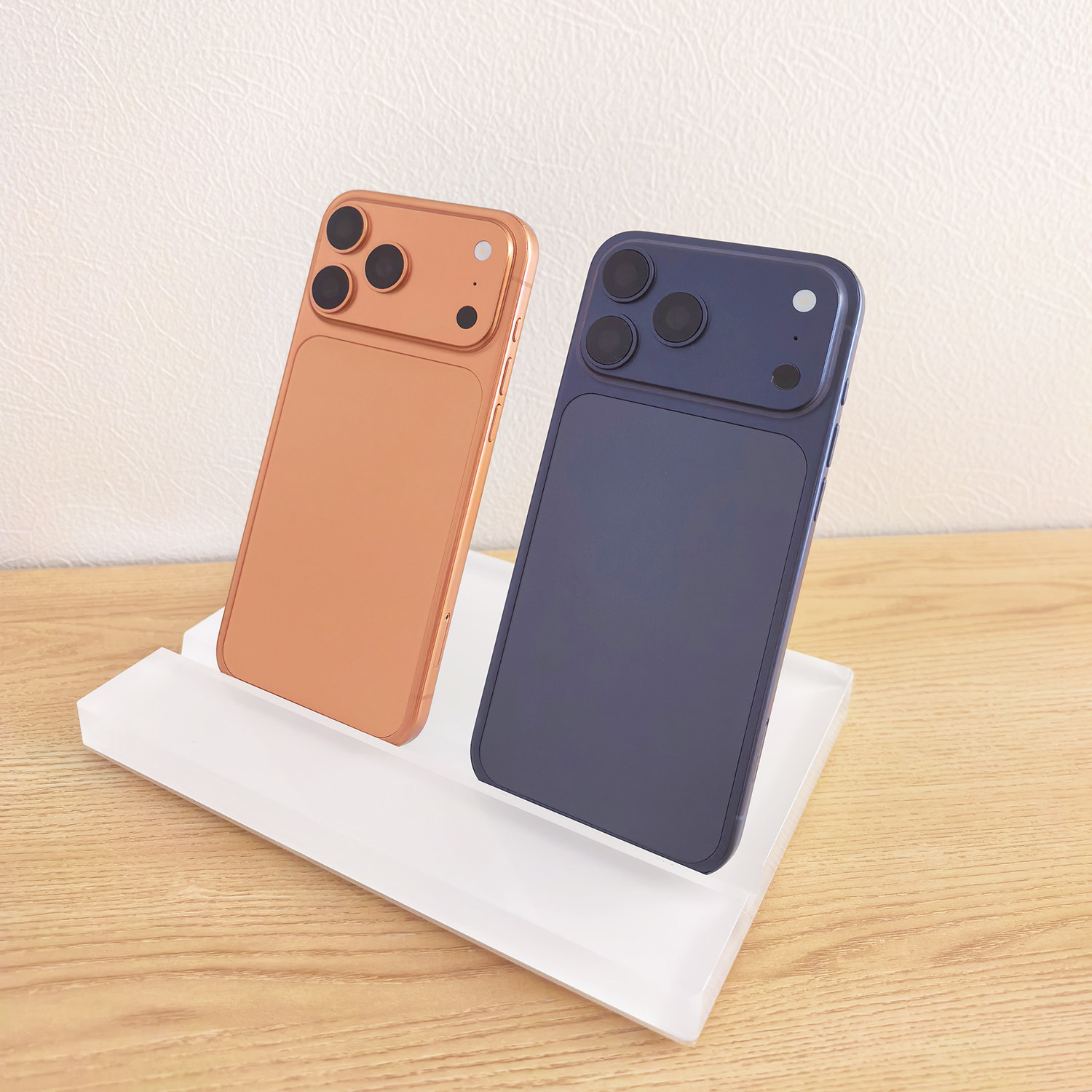 适用于苹果体验店模型展示白色底座 直播间手机样机斜面展示支架