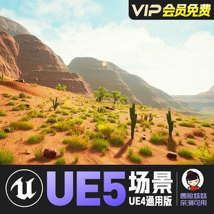 Canyon UE5虚幻4_西部戈壁沙漠沙丘峡谷景观场景Dead Landscape