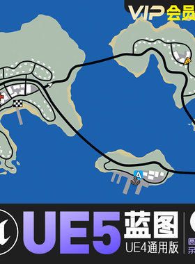UE5虚幻4游戏内小地图生成显示工具蓝图Tile Based Minimap
