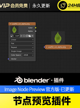 Blender节点预览插件 Image Node Preview v1.4