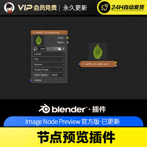 Blender节点预览插件 Image Node Preview v1.4