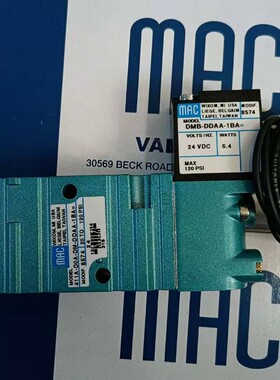美国MAC电磁阀原装正品全新件411A-DOA-DM-DJAA-1BA
