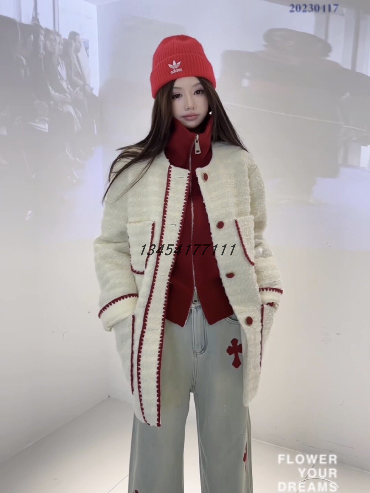 欧洲站女装欧韩货2023冬季新款12.18时尚气质轻奢小香休闲短外套