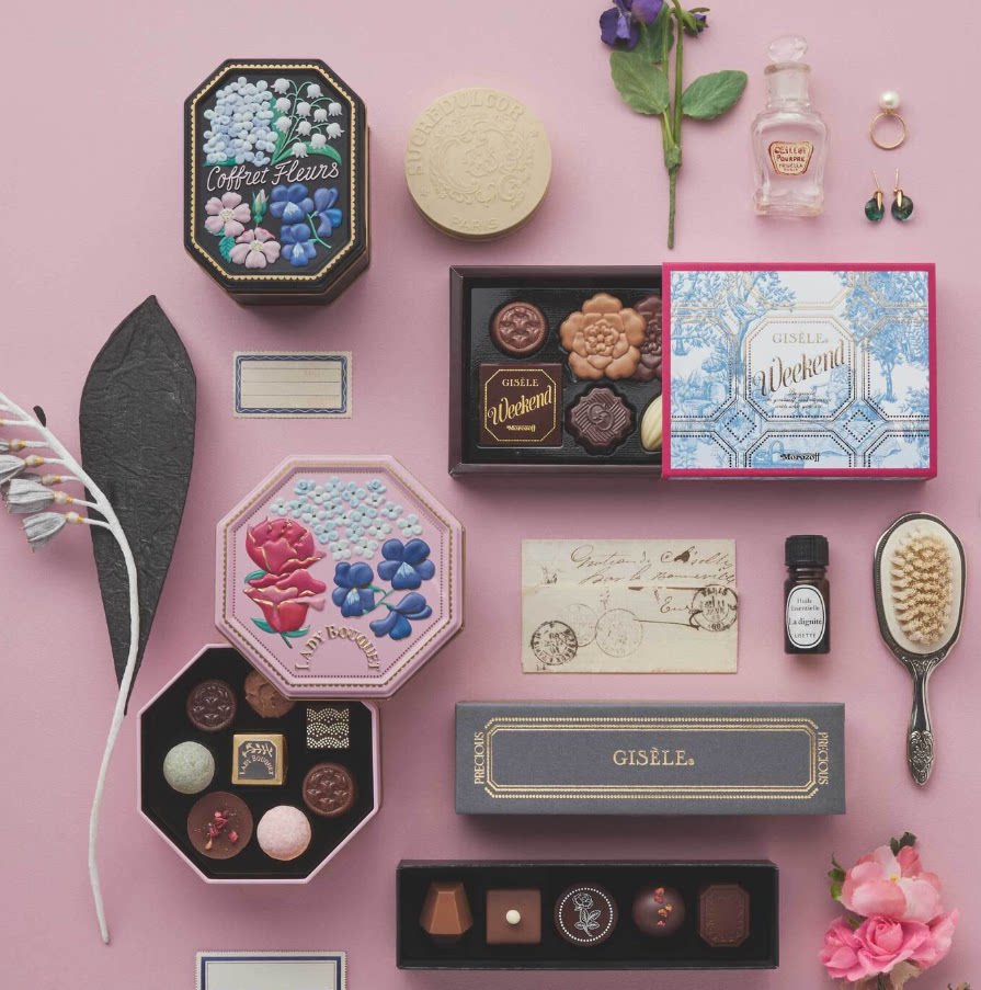 【情人节限定现货秒发】日本morozoff花型水果坚果牛奶巧克力礼盒