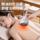 电动经络刷家用按摩全身通用疏通经络刷刮痧红光经络便携脉冲仪刷