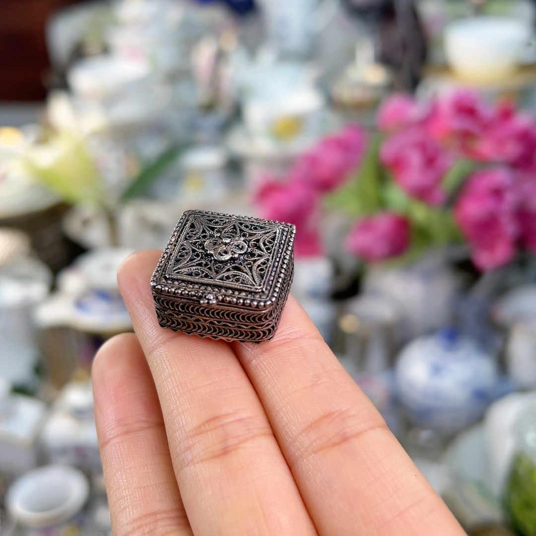 特价花丝小盒子925银