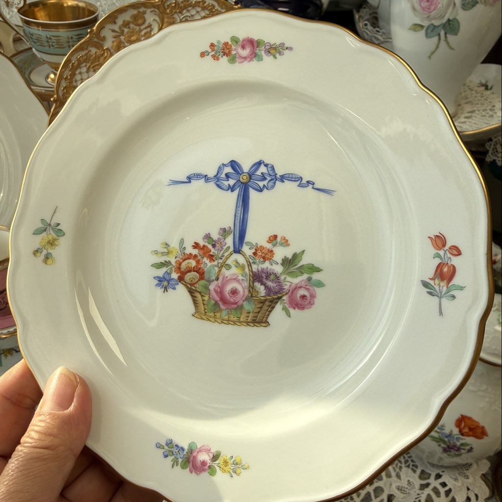 特价不退不换稀有花片Meissen蝴蝶结花篮盘一等18cm,饰品/流行首饰/时尚饰品新,银饰项链,淘宝优惠券,粉丝福利购,淘宝优惠卷