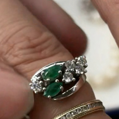 祖母绿钻石 戒指