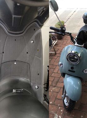 爱玛爱丽Q395电动电瓶车脚垫AM500DQT-24C防水AM800DQT-19A脚踏垫